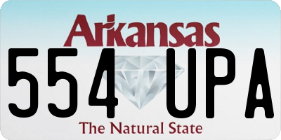 AR license plate 554UPA