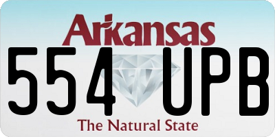 AR license plate 554UPB