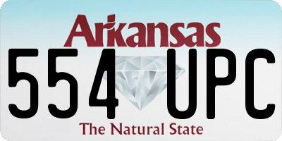 AR license plate 554UPC