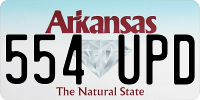 AR license plate 554UPD
