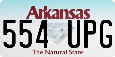 AR license plate 554UPG