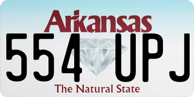 AR license plate 554UPJ