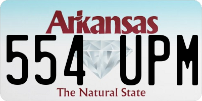 AR license plate 554UPM
