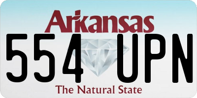 AR license plate 554UPN
