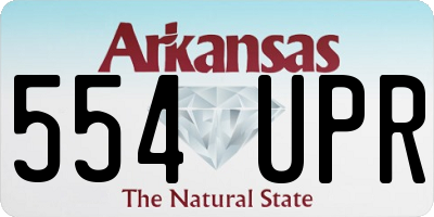 AR license plate 554UPR