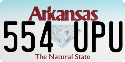 AR license plate 554UPU