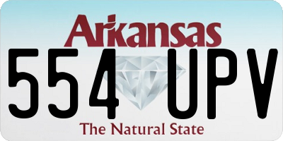 AR license plate 554UPV