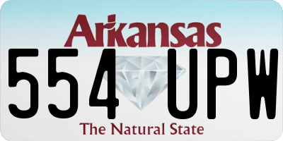 AR license plate 554UPW