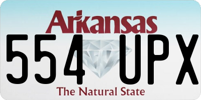 AR license plate 554UPX