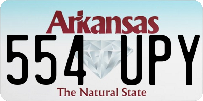 AR license plate 554UPY