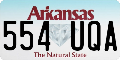 AR license plate 554UQA