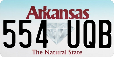 AR license plate 554UQB