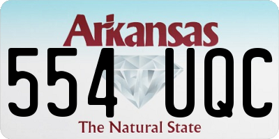 AR license plate 554UQC