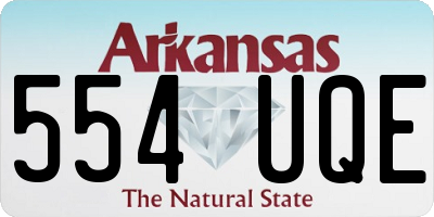 AR license plate 554UQE