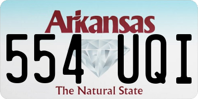 AR license plate 554UQI