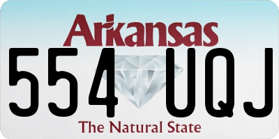 AR license plate 554UQJ