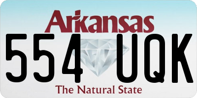 AR license plate 554UQK