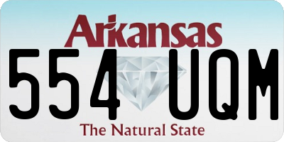 AR license plate 554UQM