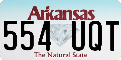 AR license plate 554UQT