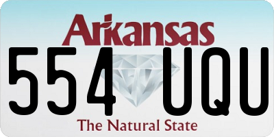 AR license plate 554UQU