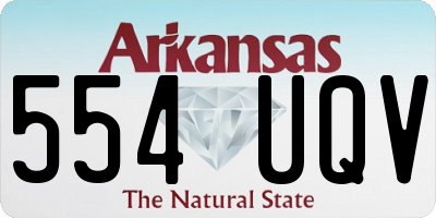 AR license plate 554UQV