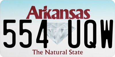 AR license plate 554UQW