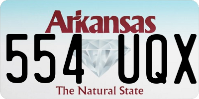 AR license plate 554UQX