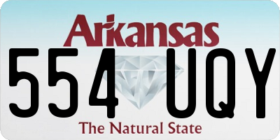 AR license plate 554UQY