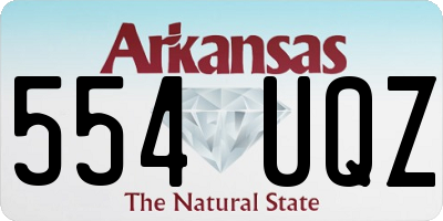 AR license plate 554UQZ
