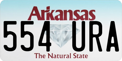 AR license plate 554URA