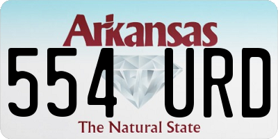 AR license plate 554URD