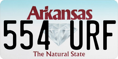 AR license plate 554URF