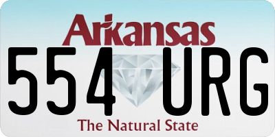 AR license plate 554URG