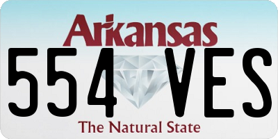 AR license plate 554VES