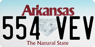 AR license plate 554VEV