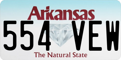 AR license plate 554VEW