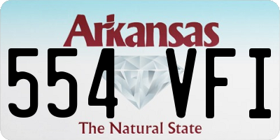 AR license plate 554VFI