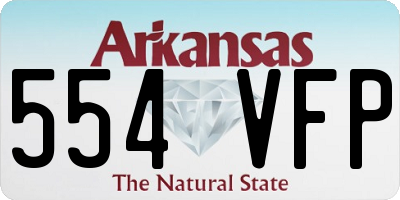 AR license plate 554VFP