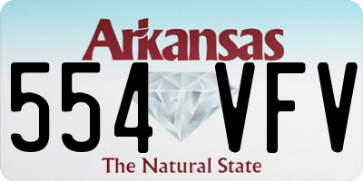 AR license plate 554VFV