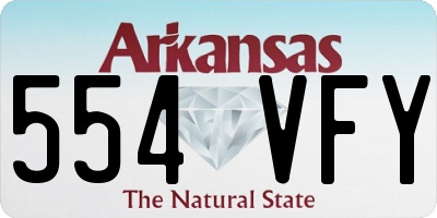 AR license plate 554VFY