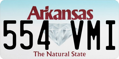 AR license plate 554VMI