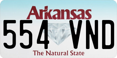 AR license plate 554VND