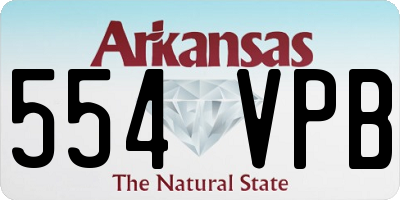 AR license plate 554VPB
