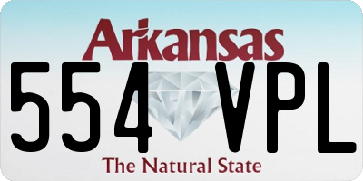 AR license plate 554VPL
