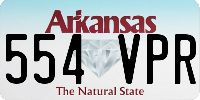 AR license plate 554VPR