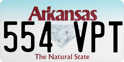AR license plate 554VPT
