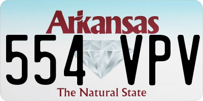 AR license plate 554VPV