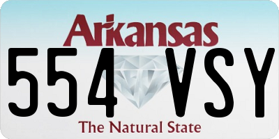 AR license plate 554VSY