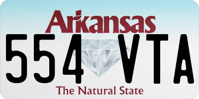 AR license plate 554VTA