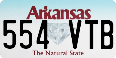 AR license plate 554VTB